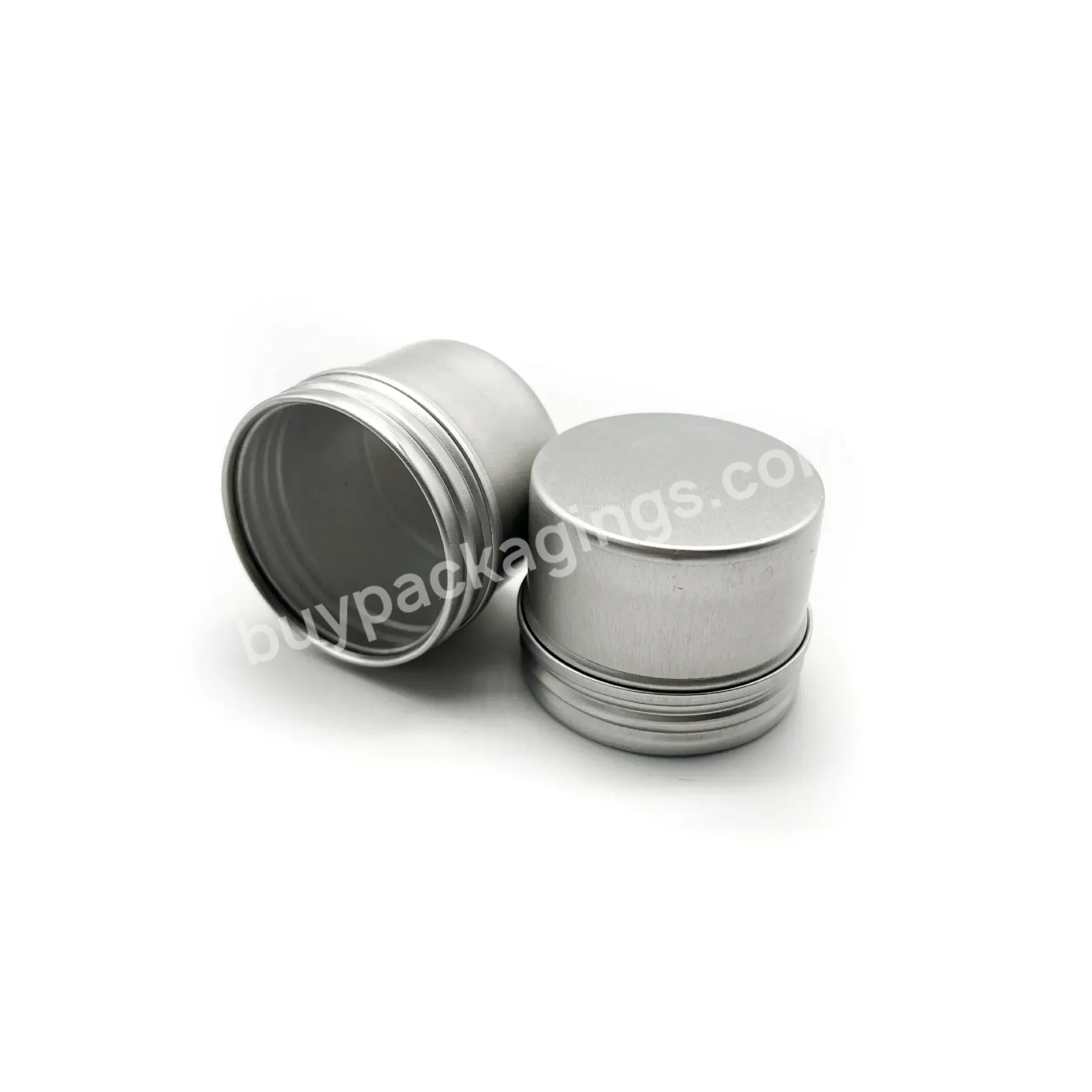40g Aluminum Jar With Clear Transparent Cap Metal Aluminum Tin For Tea Can