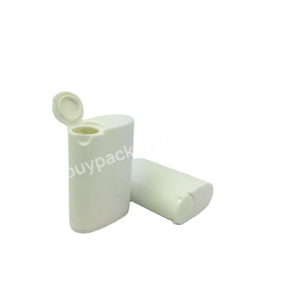 40g White Black Flat Empty Pe Chewing Gum Candy Tube Bottle Wholesale Flip Top Cap Pill Bottle Manufacturer