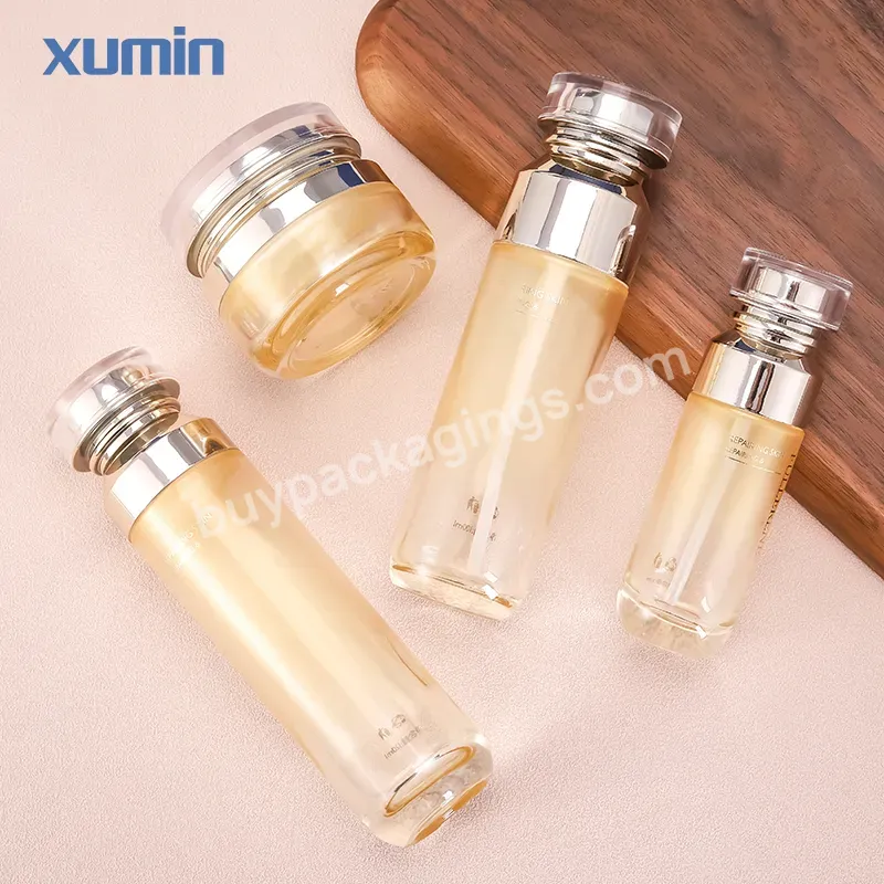 40ml 100 Ml 120ml 30g 1oz Glass Jars 100ml Lotion Pump Glass Bottle Luxury Cosmetic Glass Lotion Pump Bottle 1oz