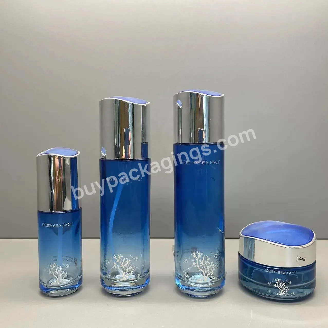 40ml 100ml 120ml 50g Glass Lotion Bottle And Jar Unique Shape Foundation Cream Liquid Serum Cosmetic Packaging With Lotion Pump