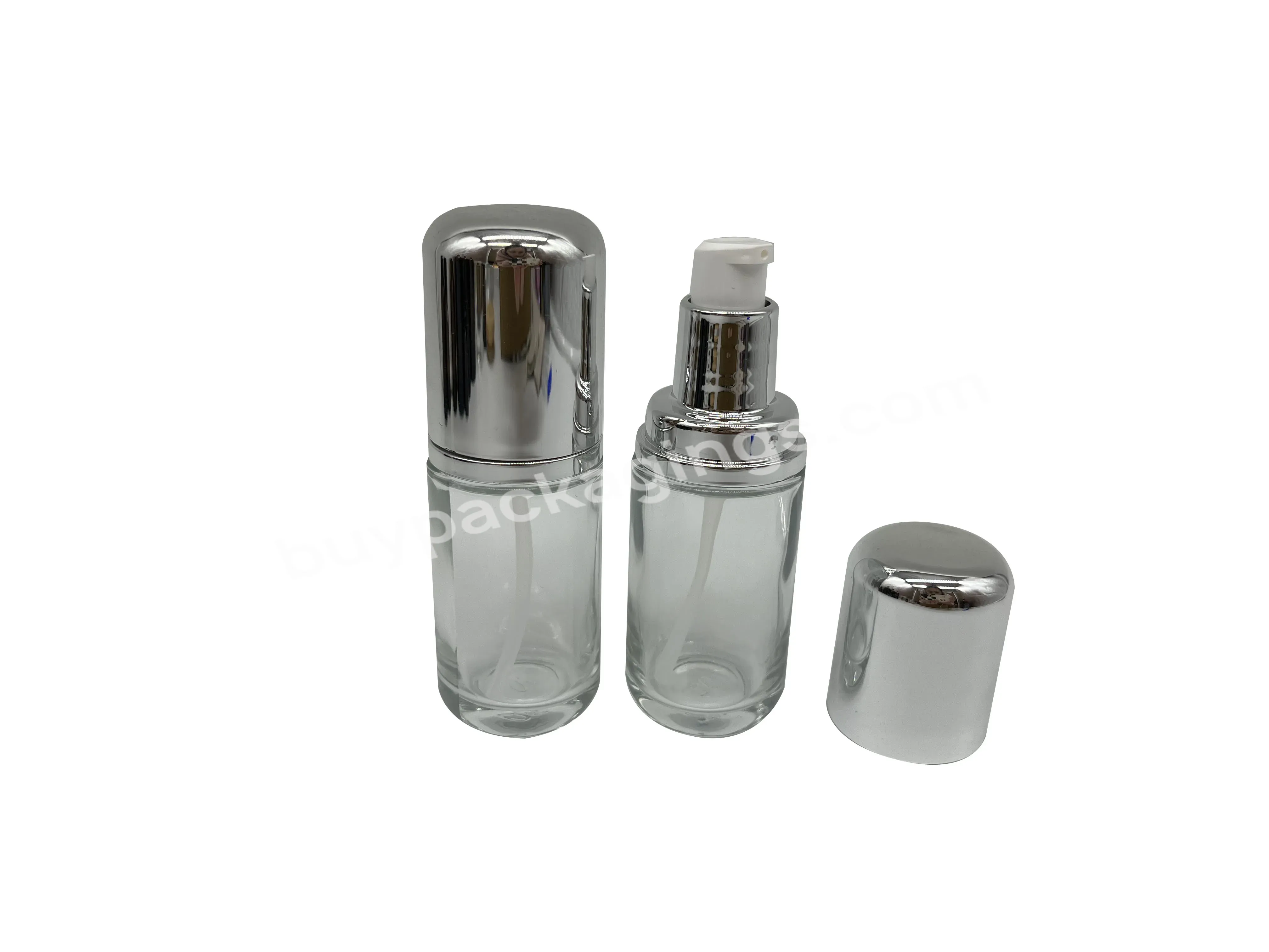 40ml 100ml 120ml Hot Sale Lotion Press Empty Glass Bottle With Lotion Pump,Bottle Skin Care Set Face Cream Lotion Bottle