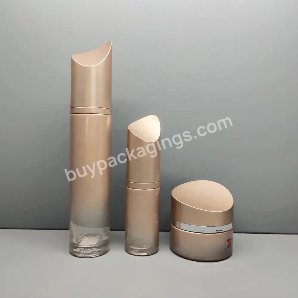 40ml 100ml 120ml Luxury Matte Color Glass Lotion Pump Bottle Cosmetic Personal Care Skin Cream Jar