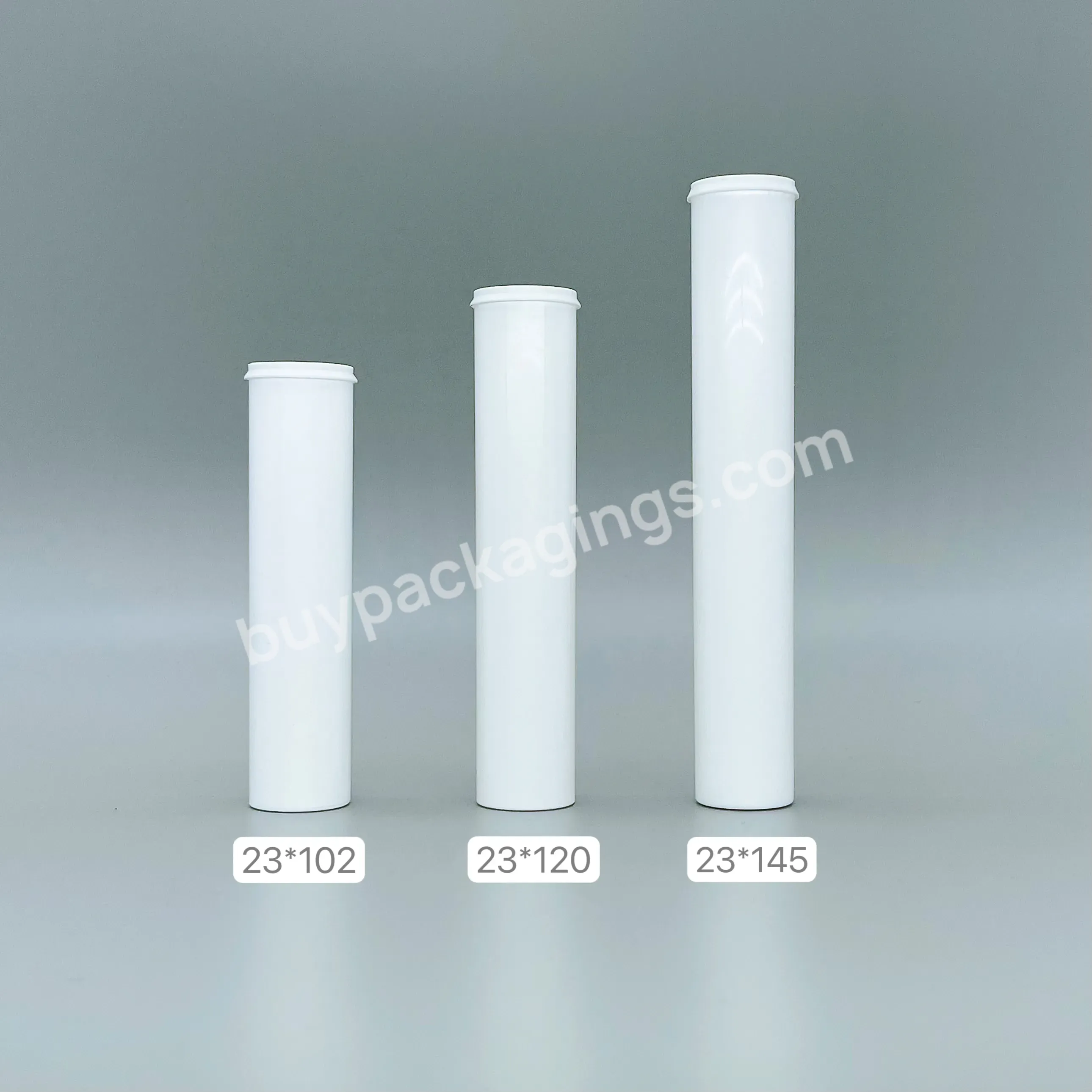 40ml 45ml 55ml Plastic Tablet Tube Effervescent Tablets Tube With Desiccant Cover Vitamin Packaging Bottle