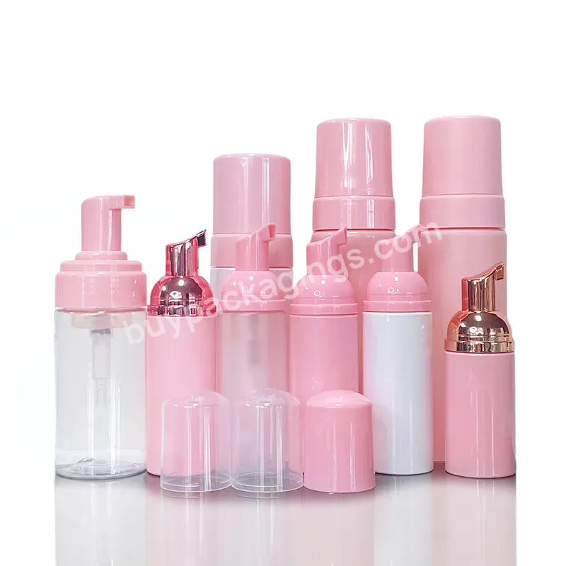 40ml 50 Ml 4 Oz 150ml Mini Cleanser Mousse Bottle Bath Wash Foaming Pink White Frosted Foam Pump Lash Shampoo Bottle 60ml