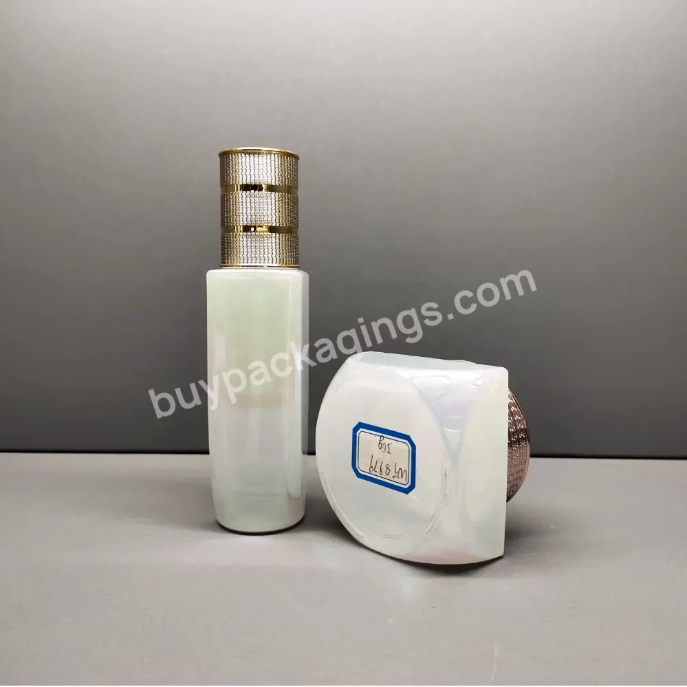 40ml 50ml 100ml 120ml Unique Shape Glass Bottle For Cosmetics Liquid Packaging Containers Skin Care Cosmetic Glass Jar