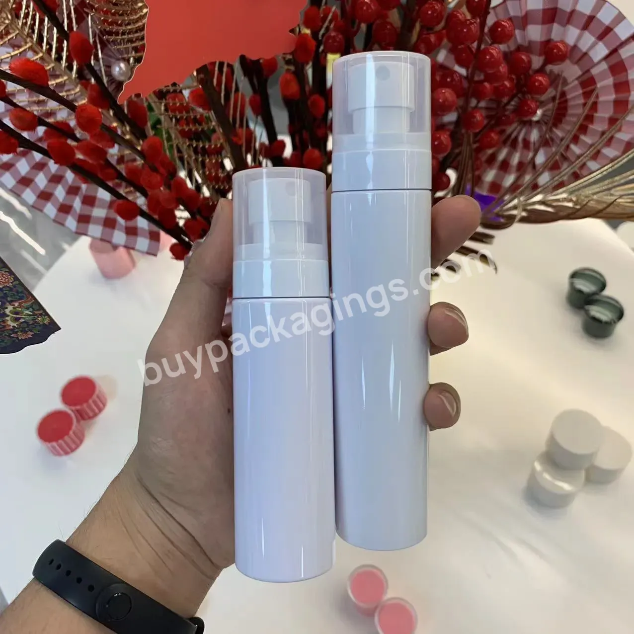 40ml 50ml 60ml 80ml Cosmetic Lotion Pump Bottle For White Pet 100 Ml Plastic Spray Bottle Packaging