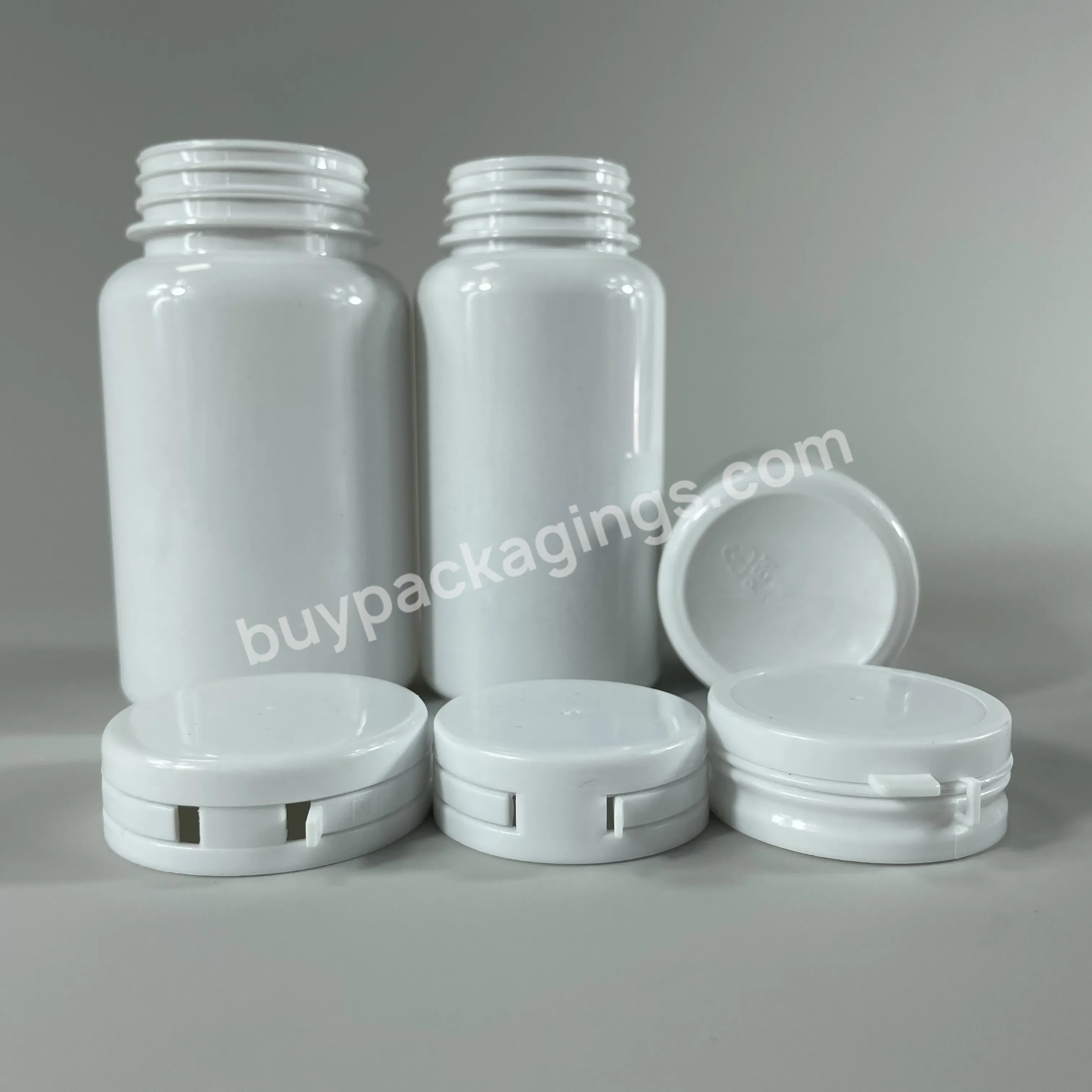 40ml 60ml 80ml 100ml 120ml 150ml Plastic Capsule Bottle Pet Medicine Pill Bottles With Tear Pull Cap