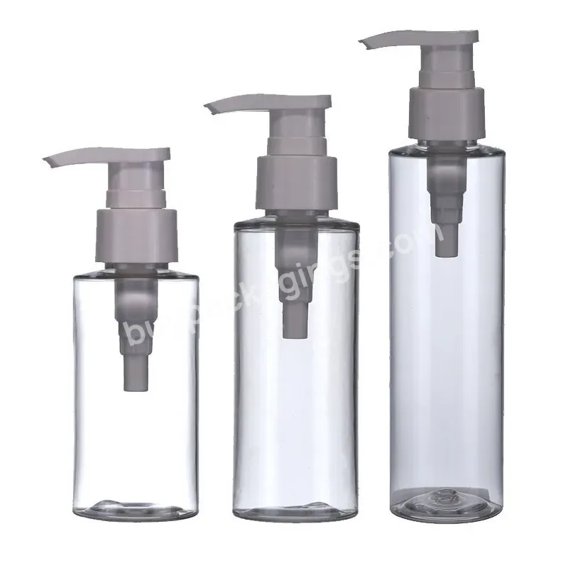 40ml 60ml 80ml 180ml Flat Shoulder Shampoo Bottle With Dispenser Pump