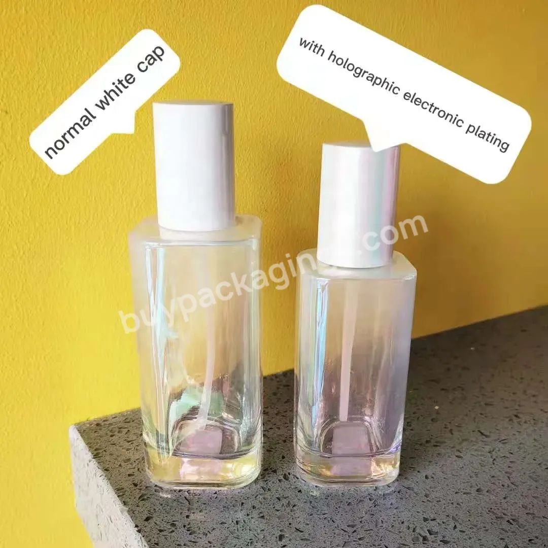 40ml 80ml 110ml Square Toner Bottle Press Lotion Bottle Set Travel Cosmetic Bottle Set