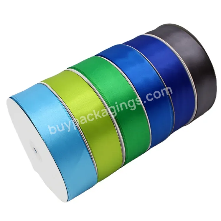 40mm 100yards/roll Satin Ribbon Roll For Flower Gift Packing Solid Color Ribbon Recycled 100% Polyester Ribbon - Buy Wholesale Gift Packing Custom Recycled 100% Polyester Satin Ribbon,Wholesale Solid Color Single Face Satin Ribbon,Solid Color 20 Colo