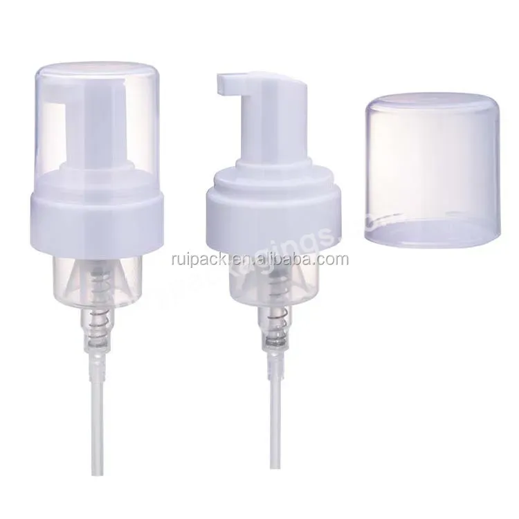 43/410 Stock Pp Plastic Foam Pump Mousse Hand Sanitizer Foam Pump Press Type Liquid Outlet Pump