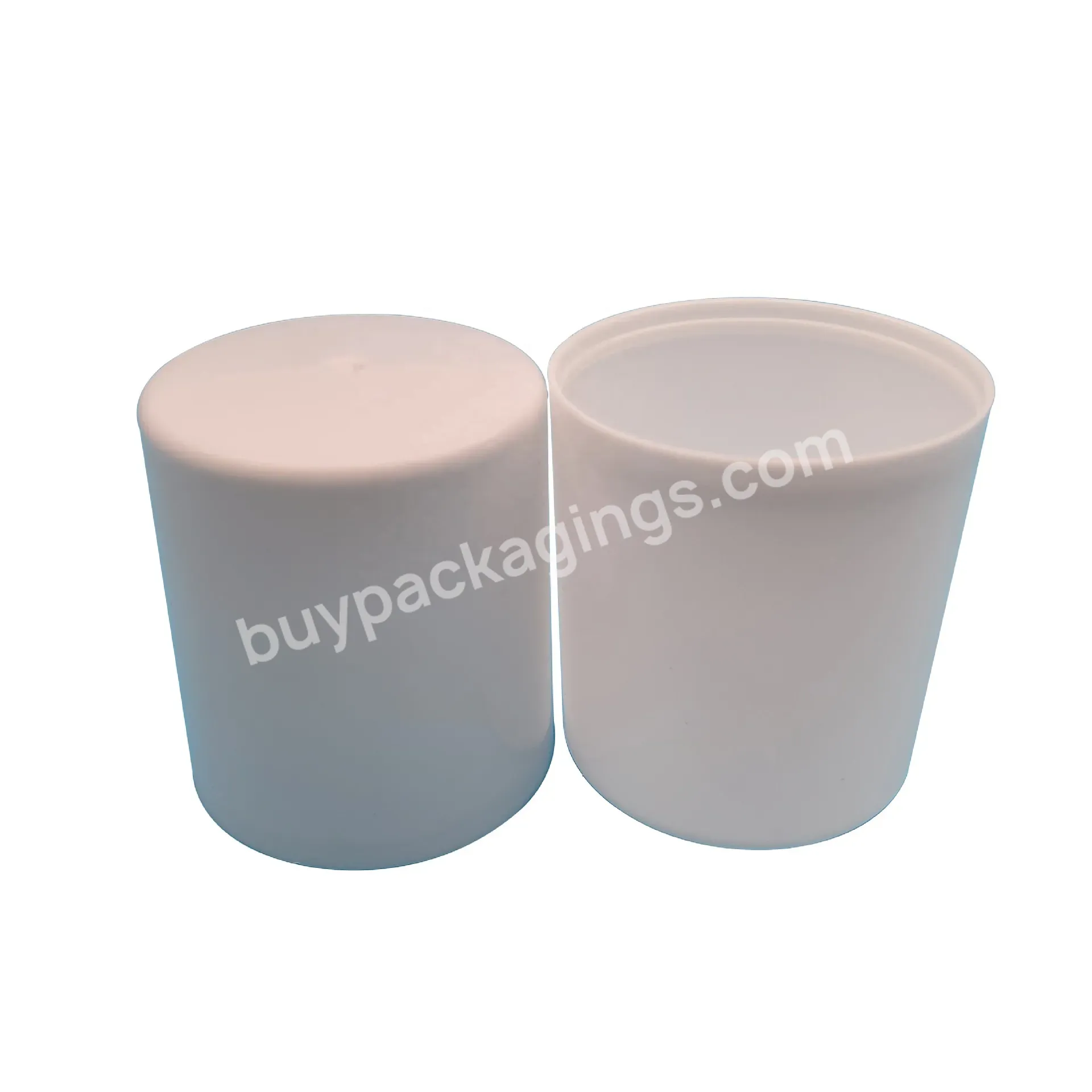 45*50mm Plastic Pp White Over Cap For Cosmetic Bottles