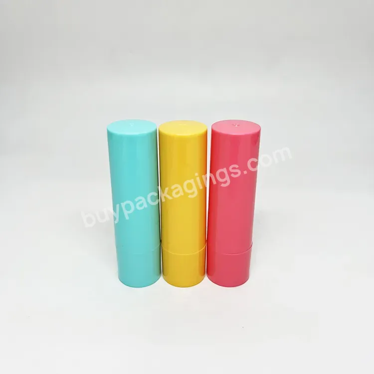 4.5g Mini Empty Lip Balm Stick Tube / Plastic Pcr Lipstick Tube/ New Lip Balm Care Container With Caps Manufacturer/wholesale