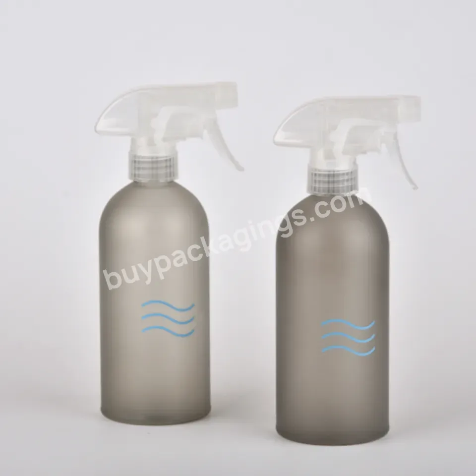 480ml Green Kitchen Cleaning Amber Detergent Liquid Round Pet Trigger Spray Pump Bottle Spray Pump Bottle