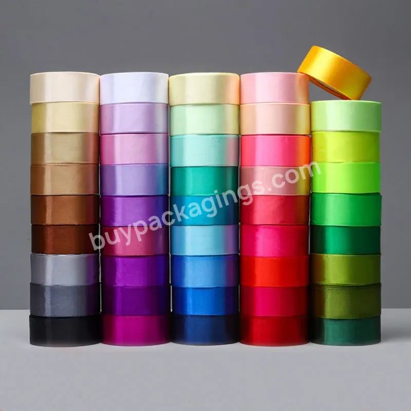 4cm Solid Color Ribbon Flower Packaging Bow Gift Flower Packaging Ribbon Floral Polyester Ribbon Wholesale