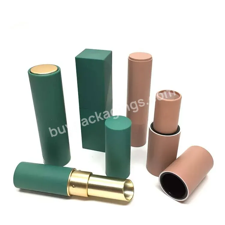 4g Matte Pink Lipstick Tube Bottle Plastic Empty As Lip Balm Container For Cosmetic