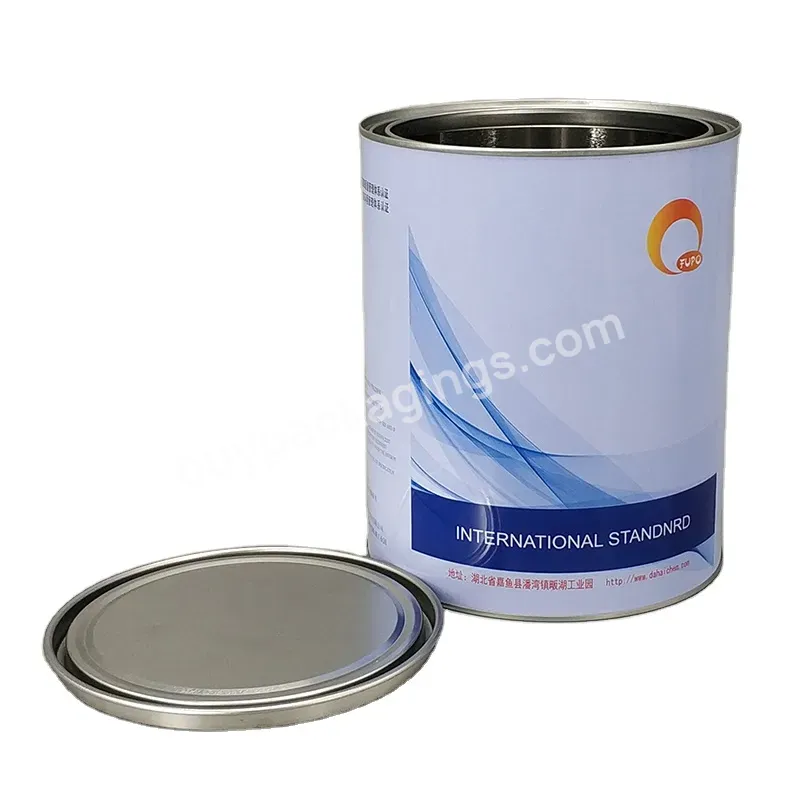 4l Empty Round Metal Tin Can Container Paint Can With Lids