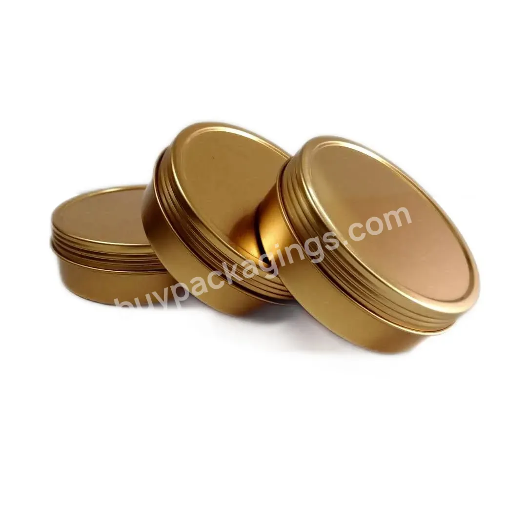 4oz 100ml Copper Color Seamless Candle Tin With Screw Top