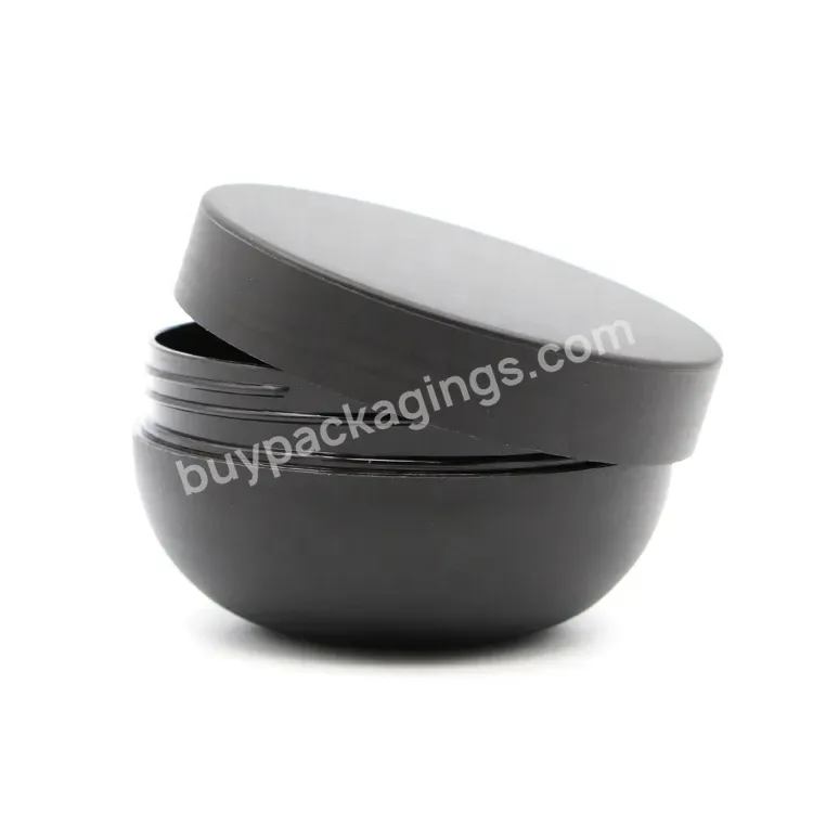 4oz 8oz 16oz Pp Hot Selling Matte Black Cosmetic Bowl Shaped Jar With Lid - Buy Matte Black Bowl Shape Jar 8oz,Cosmetic Cream Jar 4oz,Matte Black Cosmetic Bowl Jar.