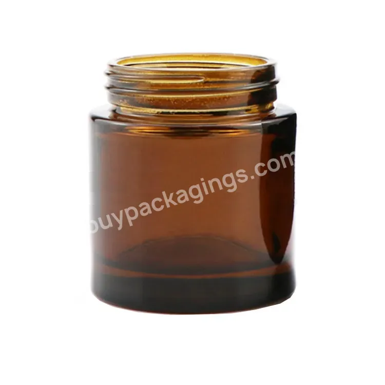 4oz Child Proof Amber Glass Jar With Child Resistant Lid