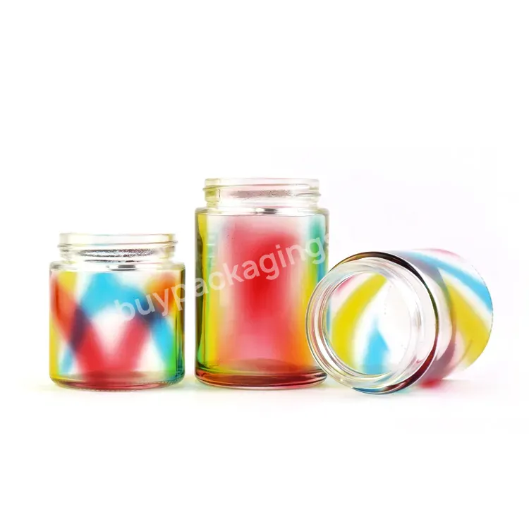 4oz Color Spray Paint Child Proof Cap Storage Glass Jar Custom Packaging