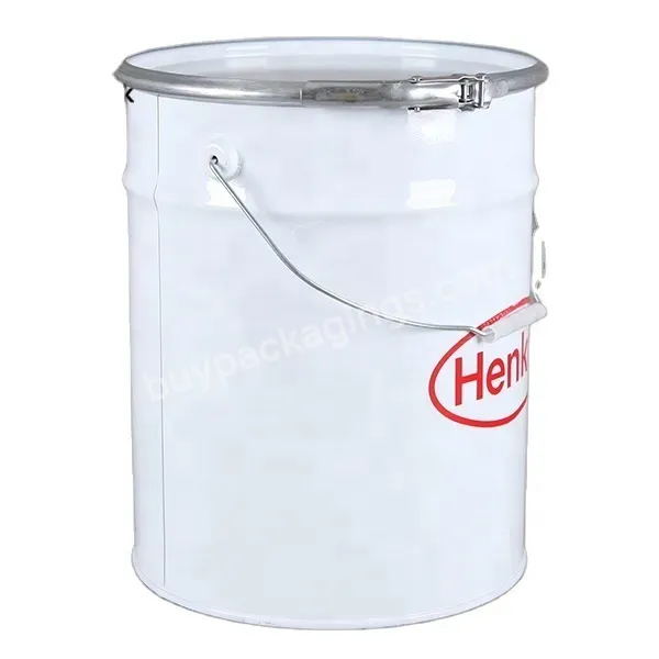 5 Gallon Metal Buckets Empty Stainless Steel Drum 20 Liter Paint Bucket