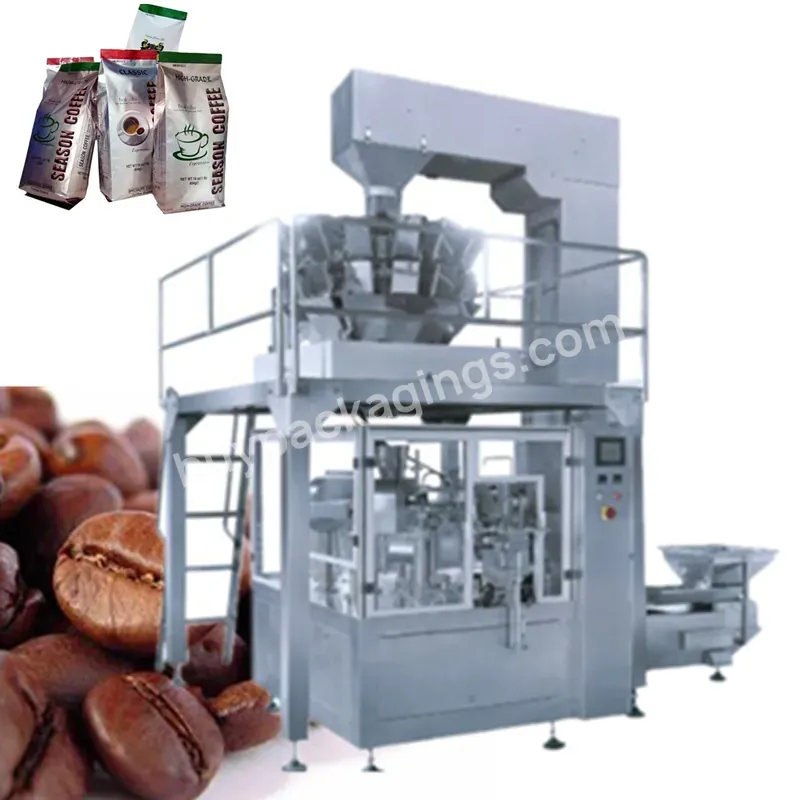 5 Kg Automatic Sugar Almond Coffee Bean Bag Filling And Pellets Packaging Machine Sbeef Jerky Doypack Pouch Packing Machine