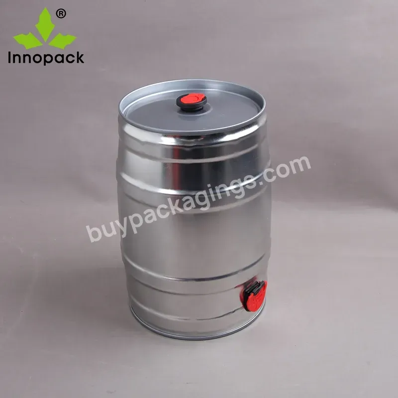 5 Liter Empty Ronud Beer Barrel Keg 5l Beer Can