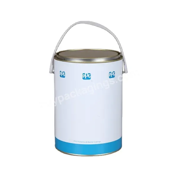 5 Liter Metal Tin Bucket Lever Lid Paint