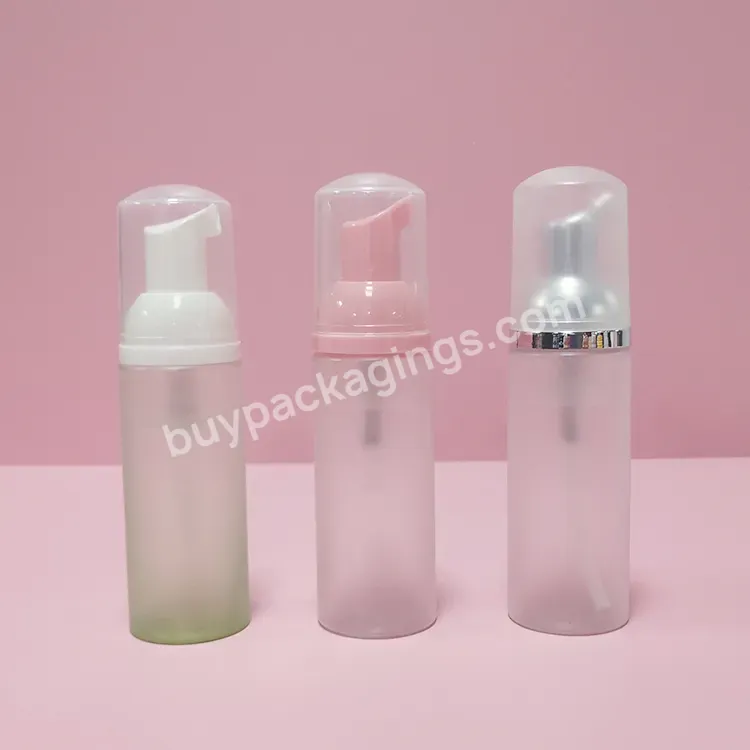 50 Ml 60ml 100ml Private Label Lash Shampoo Eyelash Wash Bottles Clear Frosted Foam Cleanser Pump Bottle