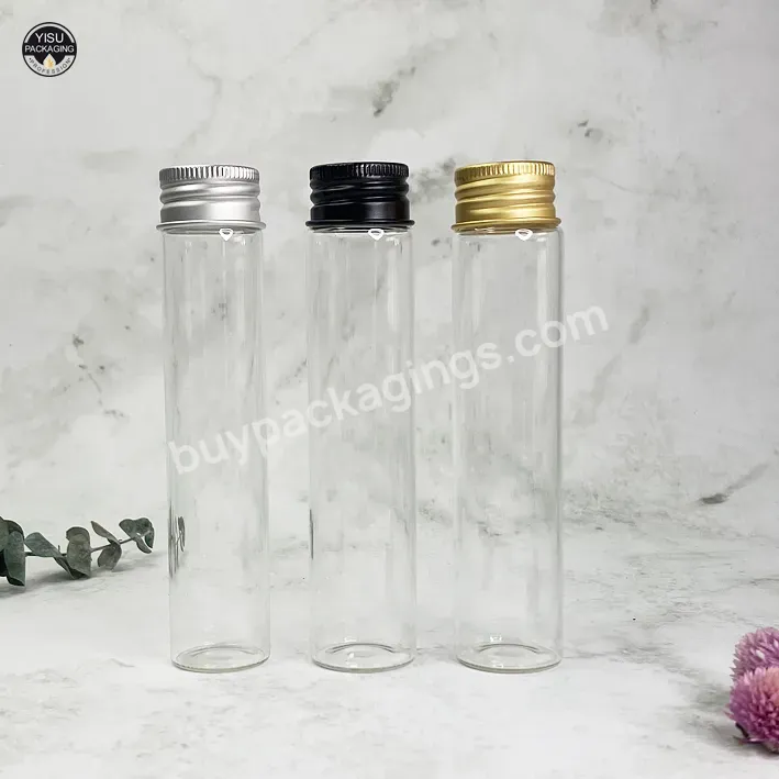 50 Ml Glass Vials High Borosilicate Test Tube Wine Bottle Glass Wine Bottle With Screw Lid