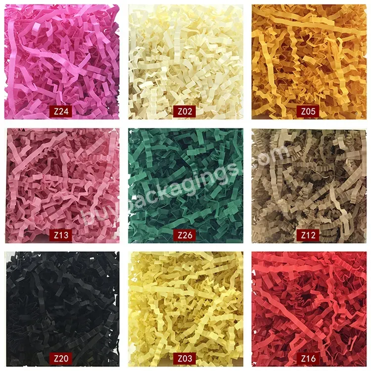 500 G/bag Crinkle Raffia Shredded Silk Paper Crinkle Cut Shredded Paper Gift Box Filler Crinkle Paper