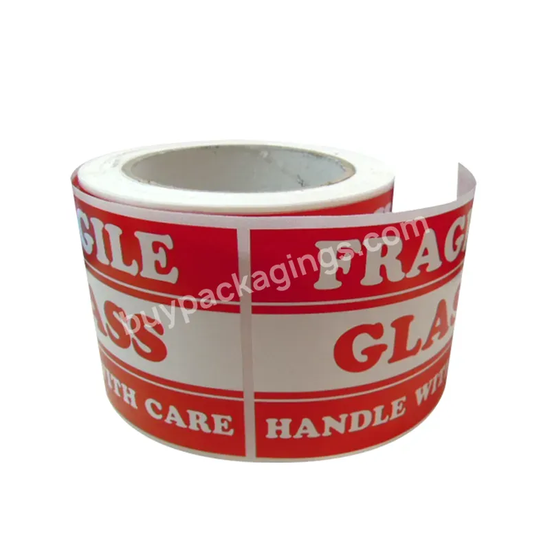 500 Labels 3"x5" Handle With Care Fragile Warning Stickers Rolls Caution Label For Carton Packaging