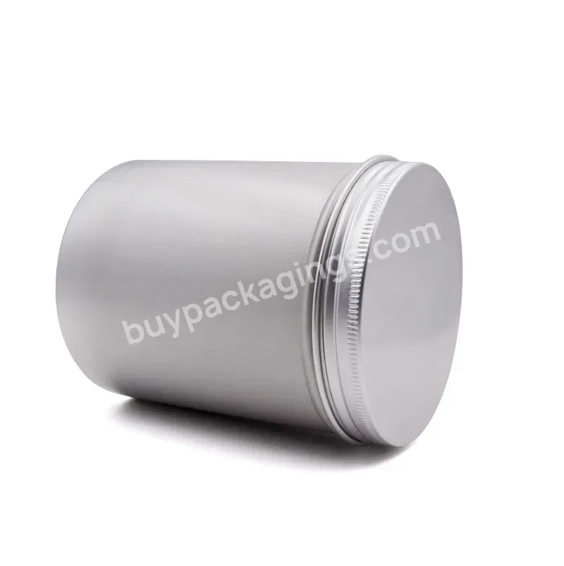 500g Food Grade High Quality Empty Metal Can Round Tin Can Manufacturer Customized Aluminum Jar With Screw Lid