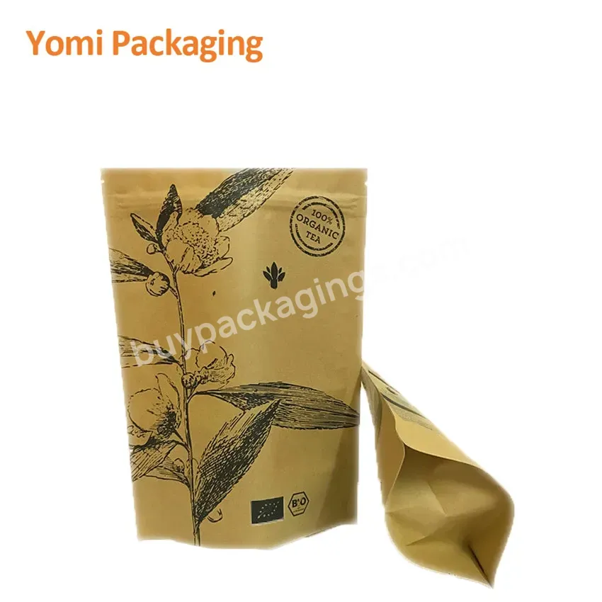 500g Kraft Paper Zipper Bags