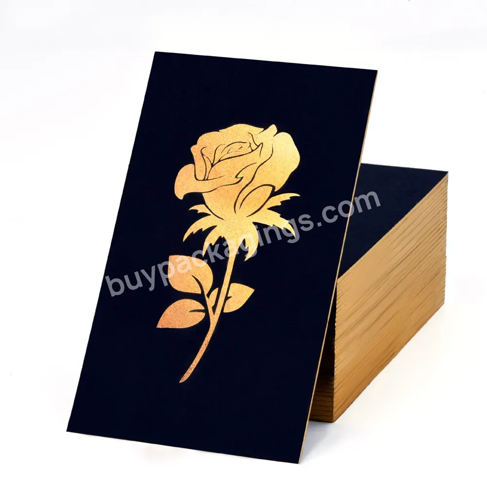 500g Paper 90*54mm Factory Wholesale Double-sided Printing Business Card Custom Customized Business Card High-end Gold Foil