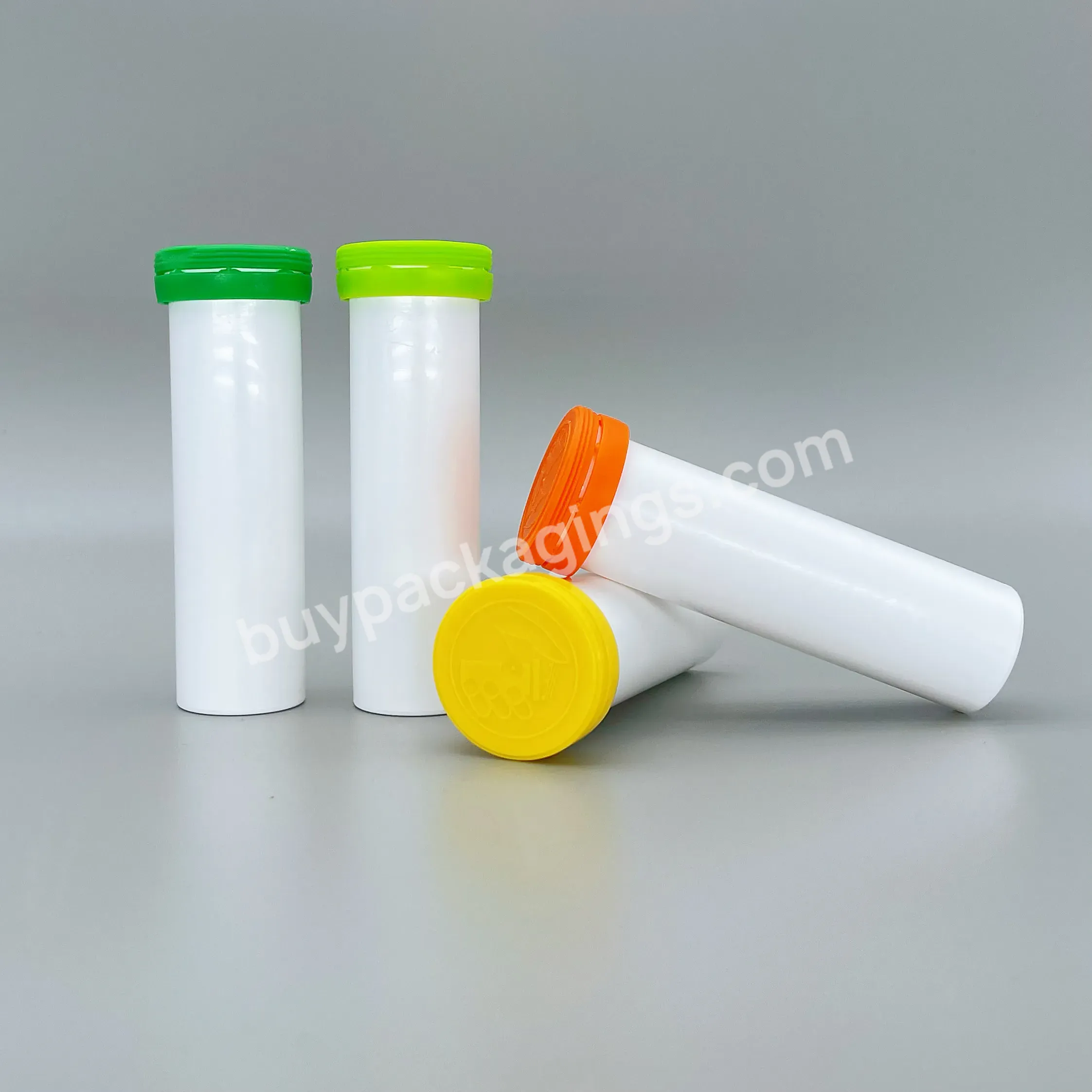 500mg Vitamin C Pharmaceutical Empty Effervescent Tablets Plastic Bottle Tube