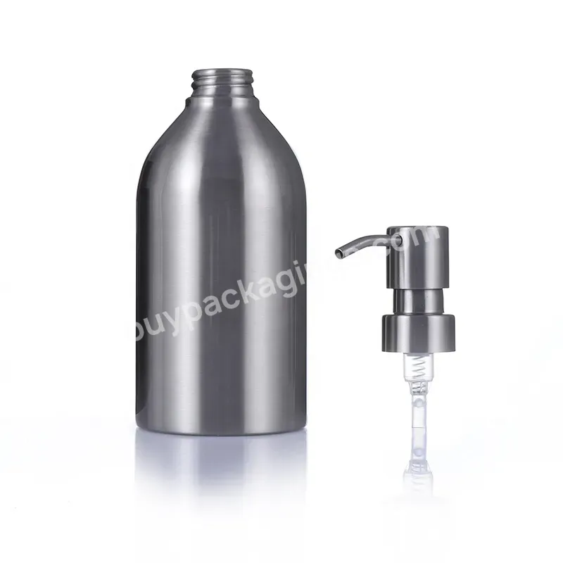 500ml Brushed Pattern Stainless Steel Lotion Bottle Lotion Soap Dispenser Soap Dispenser Shampoo Liquid Bottle