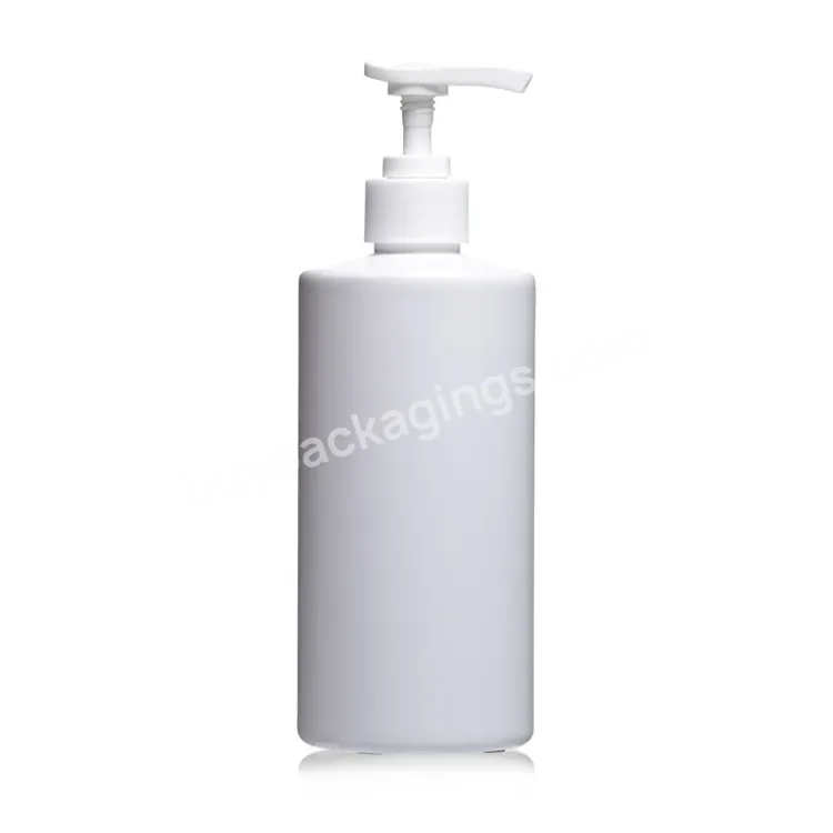 500ml Eco Friendly White Empty Plastic Pet Shampoo Bottle Container