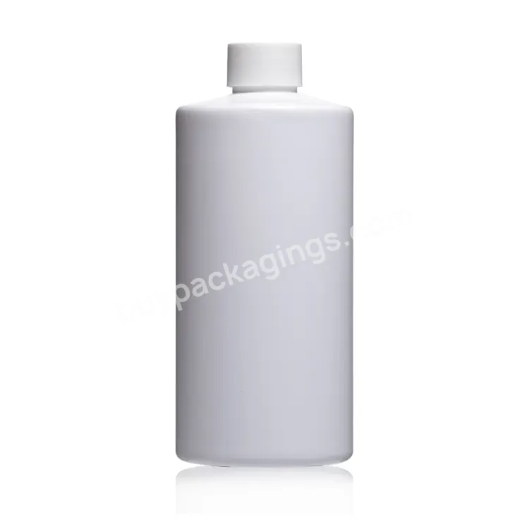 500ml Eco Friendly White Empty Plastic Pet Shampoo Bottle Container