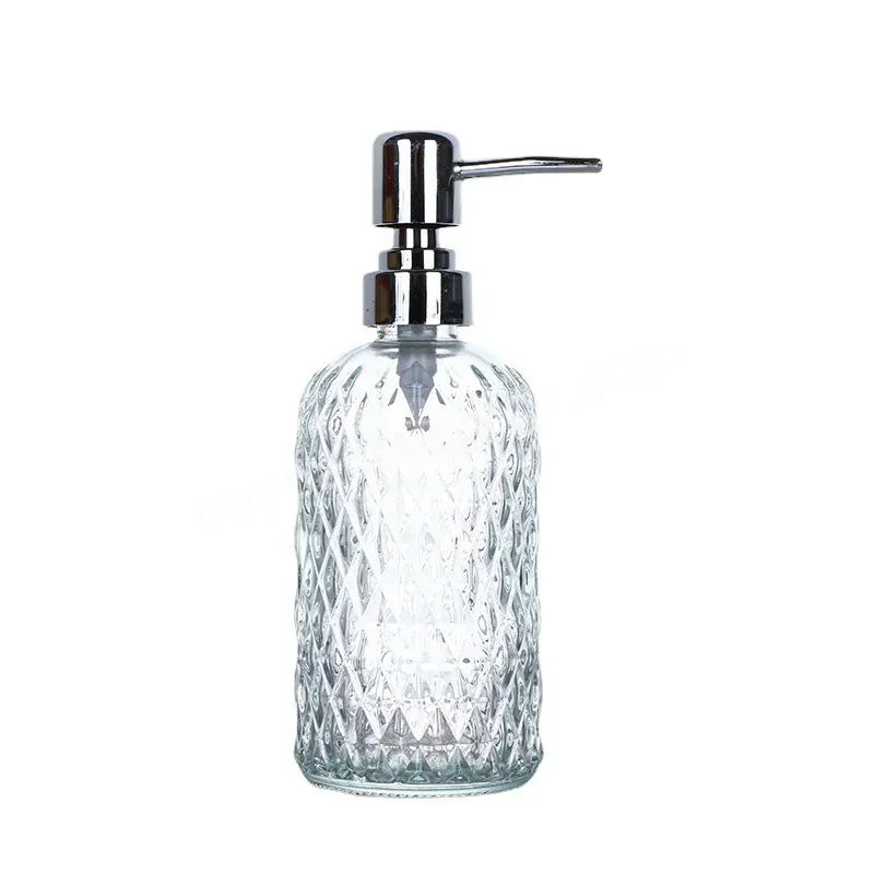 500ml Hot Sale Hand Sanitizer Bottle Empty Shampoo Shower Glass Bottle Bathroom Separate Lotion Bottle