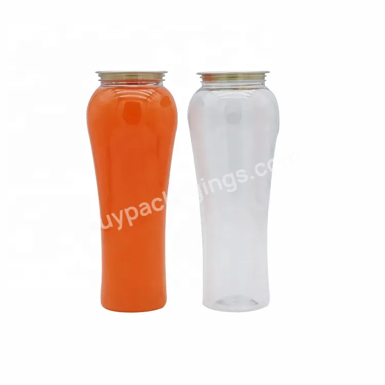 500ml Pet Empty Soda Beverage Soft Energy Drink Plastic Can With Aluminum Easy Open Lid