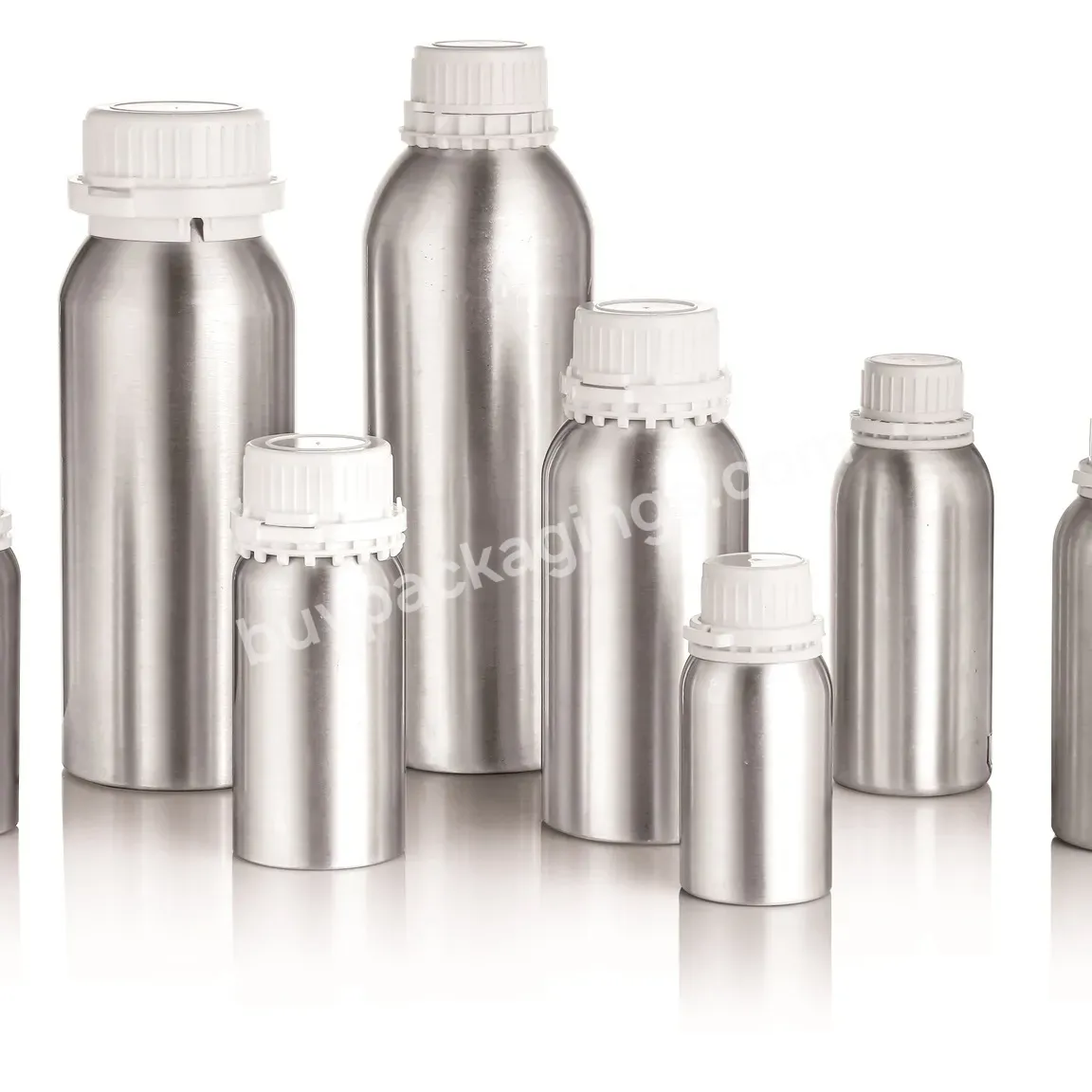 50/100/200//300/500/1000/2000/2500/5000ml Large Aluminum Essential Oil Bottles With Tamper Evident Cap Spice Storage Container