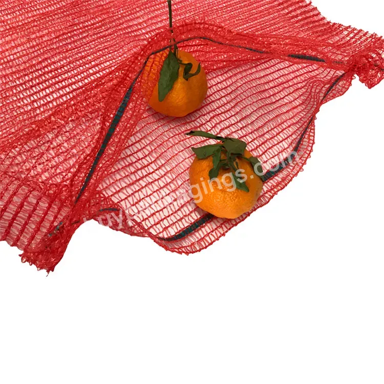 50*80cm 25kg 30kg Customized Potato Onion Fruit Vegetables Sack Pe Raschel Mesh Bag