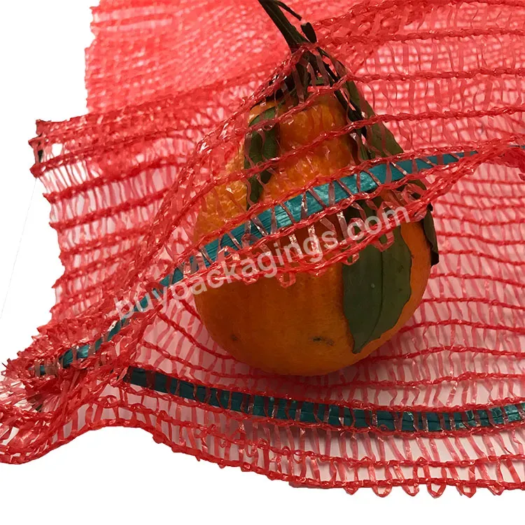 50*80cm Pe Net Packing Garlic Fruit Bag Red Mesh Bags For Onions