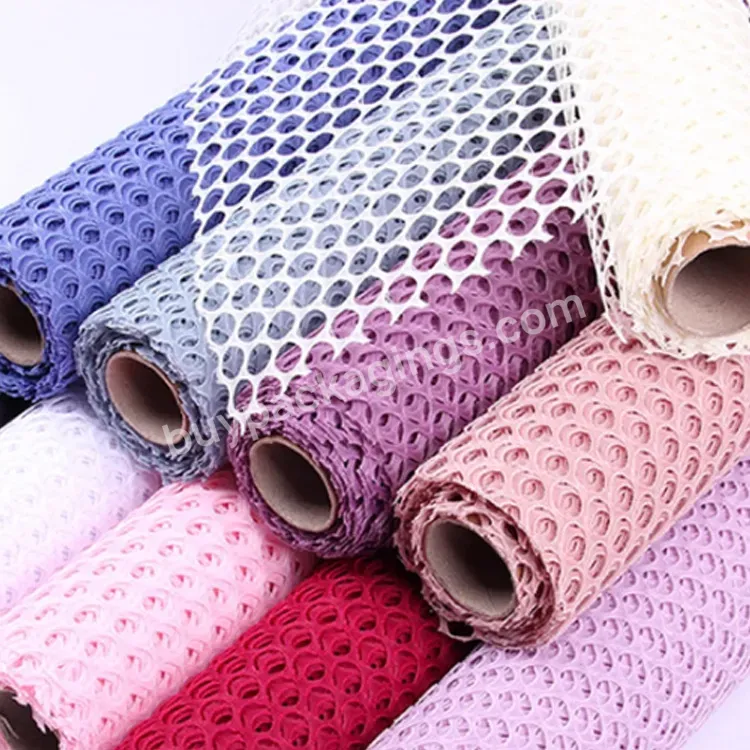 50cmx4.5m /roll New Flower Wrapping Paper Fashion Hollowed-out Korean Flower Mesh Wrapping Paper Roll