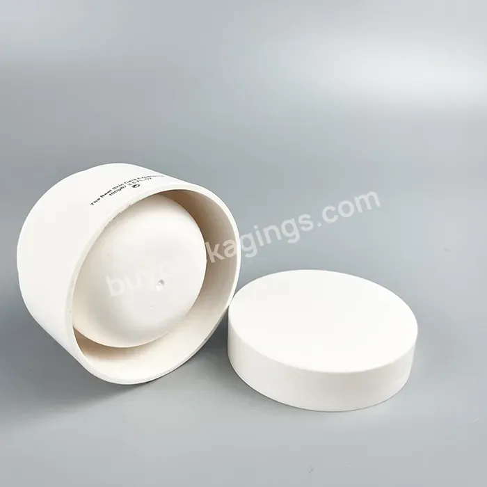 50g 100g Empty Replaceable Double Wall Round Face Cream Frosted Lip Balm Container Pp Cosmetic Plastic Jar With Lid