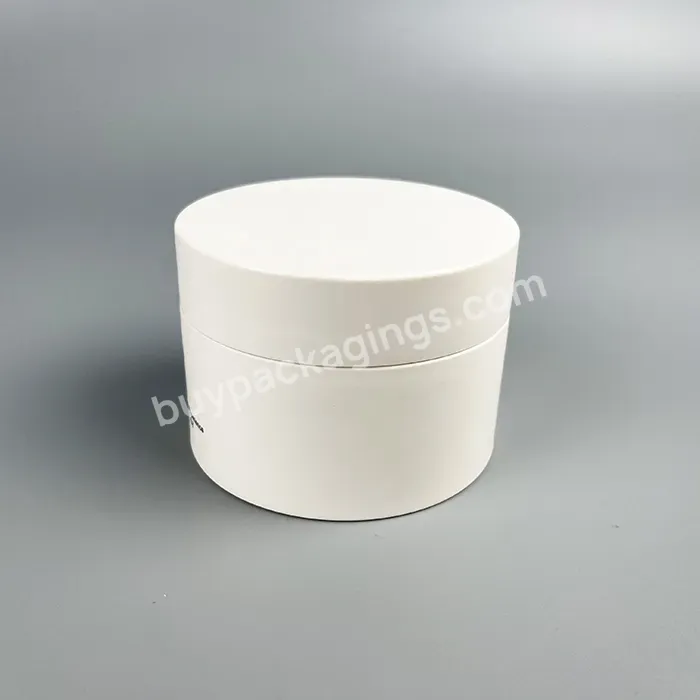 50g 100g Empty Replaceable Double Wall Round Face Cream Frosted Lip Balm Container Pp Cosmetic Plastic Jar With Lid