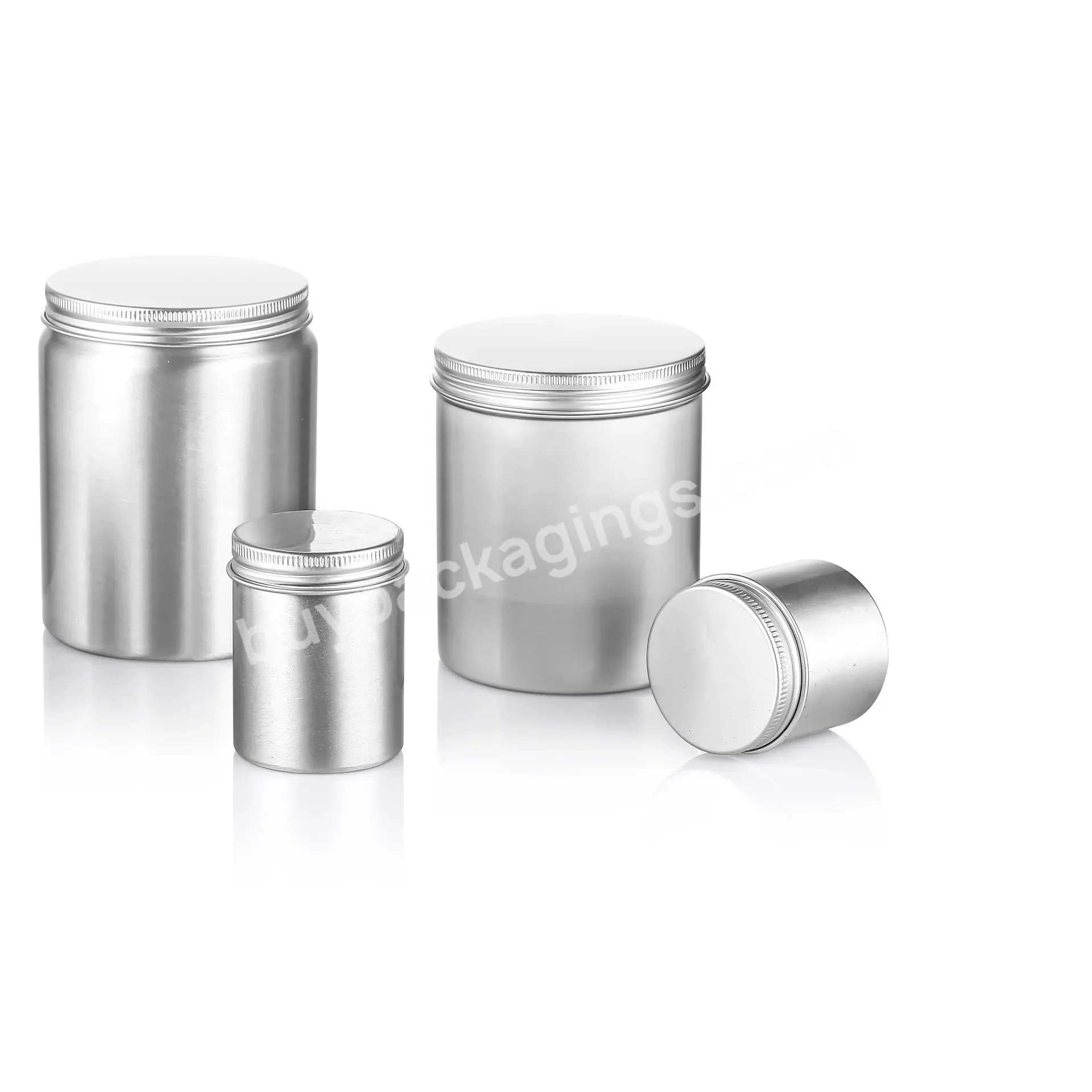50g-2000g Metal Aluminum Container Jars For Tea Food Packaging