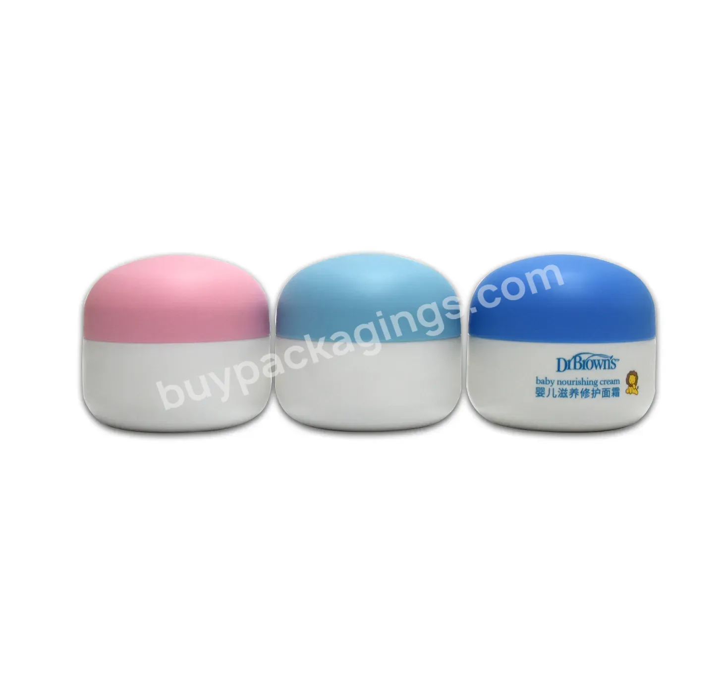 50g 50ml Matte Surface Empty Skincare Baby Body Cream Pink Blue Cosmetic Plastic Cream Jar